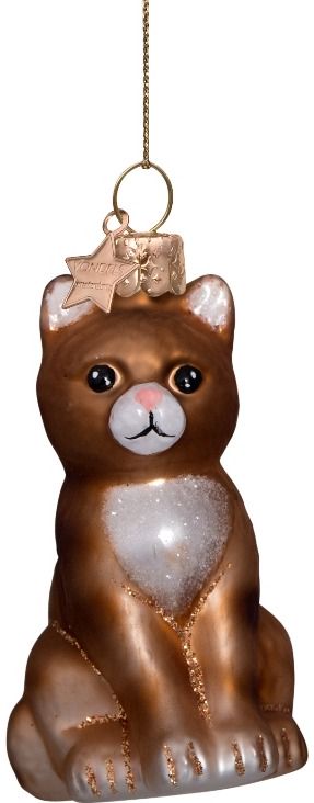 Kalėdinis eglutės žaisliukas „Cat“ H8 cm