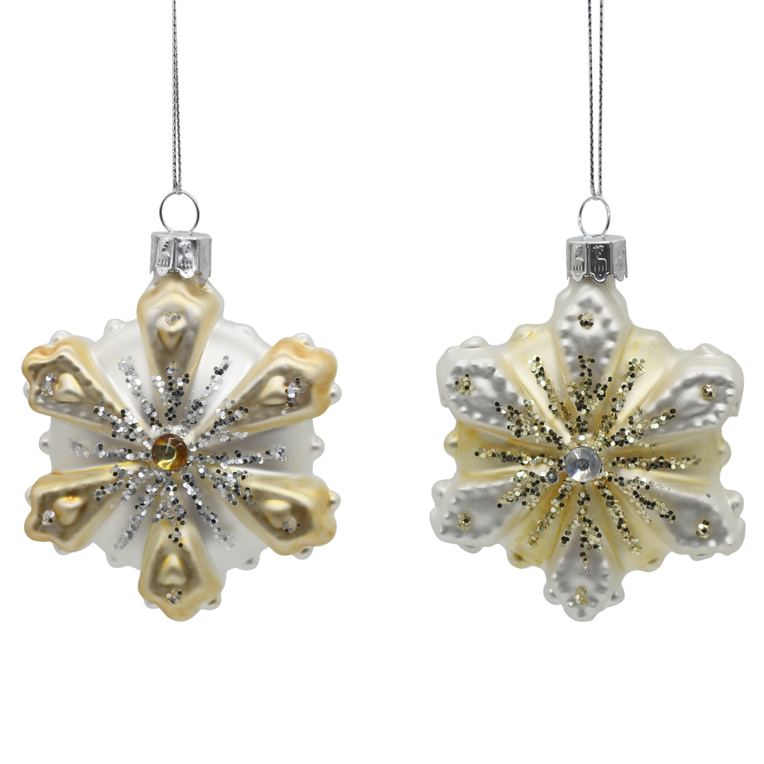 Kalėdinis eglutės žaisliukas „Snowflakes“ H9 cm