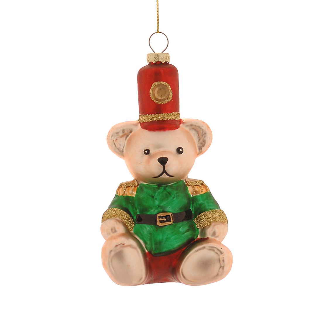 Kalėdinis eglutės žaisliukas „Bear with red“ Hat“ H14 cm