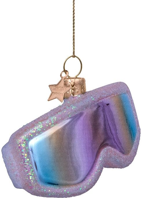 Kalėdinis eglutės žaisliukas „Ski goggles“ H5 cm