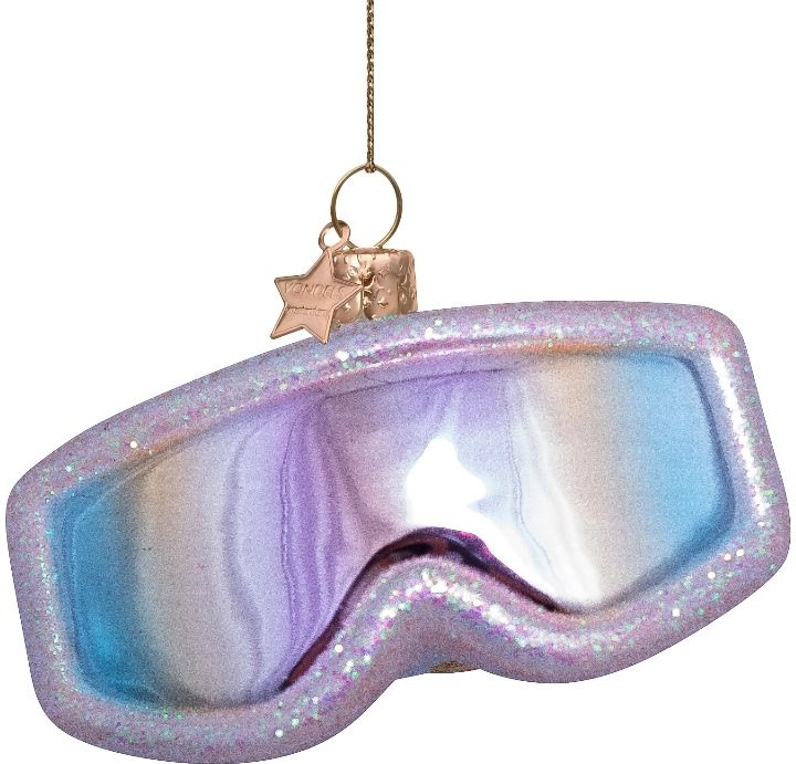 Kalėdinis eglutės žaisliukas „Ski goggles“ H5 cm