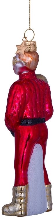 Kalėdinis eglutės žaisliukas „Ski boy“ H12,5 cm