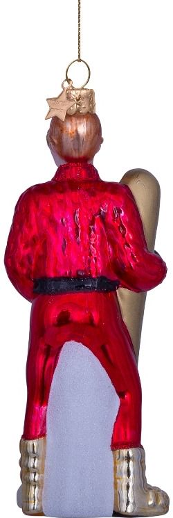 Kalėdinis eglutės žaisliukas „Ski boy“ H12,5 cm