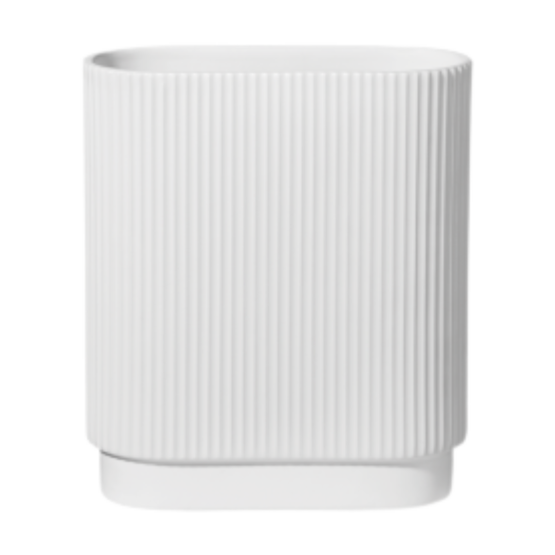 Vaza „Art deco white“ H20x8,5x17 cm