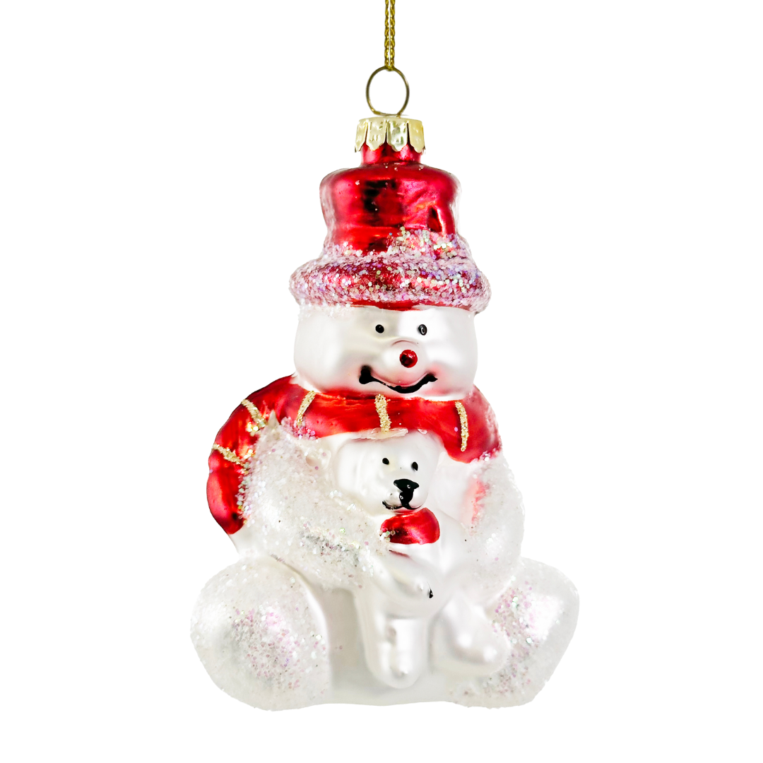 Kalėdinis eglutės žaisliukas „Snowman“ H10 cm