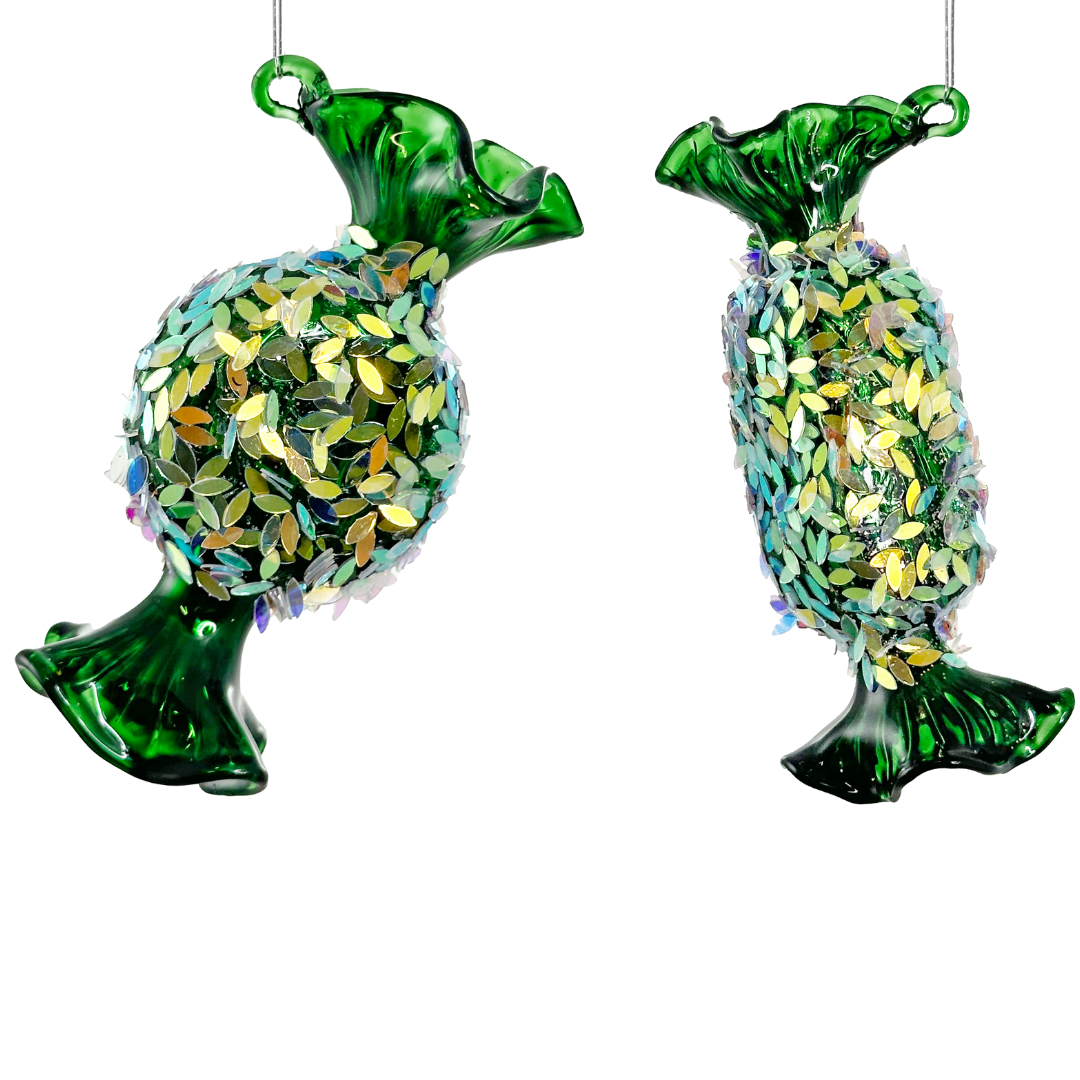 Kalėdinis eglutės žaisliukas „Candy shiny“ H9 cm, 2 rūšys