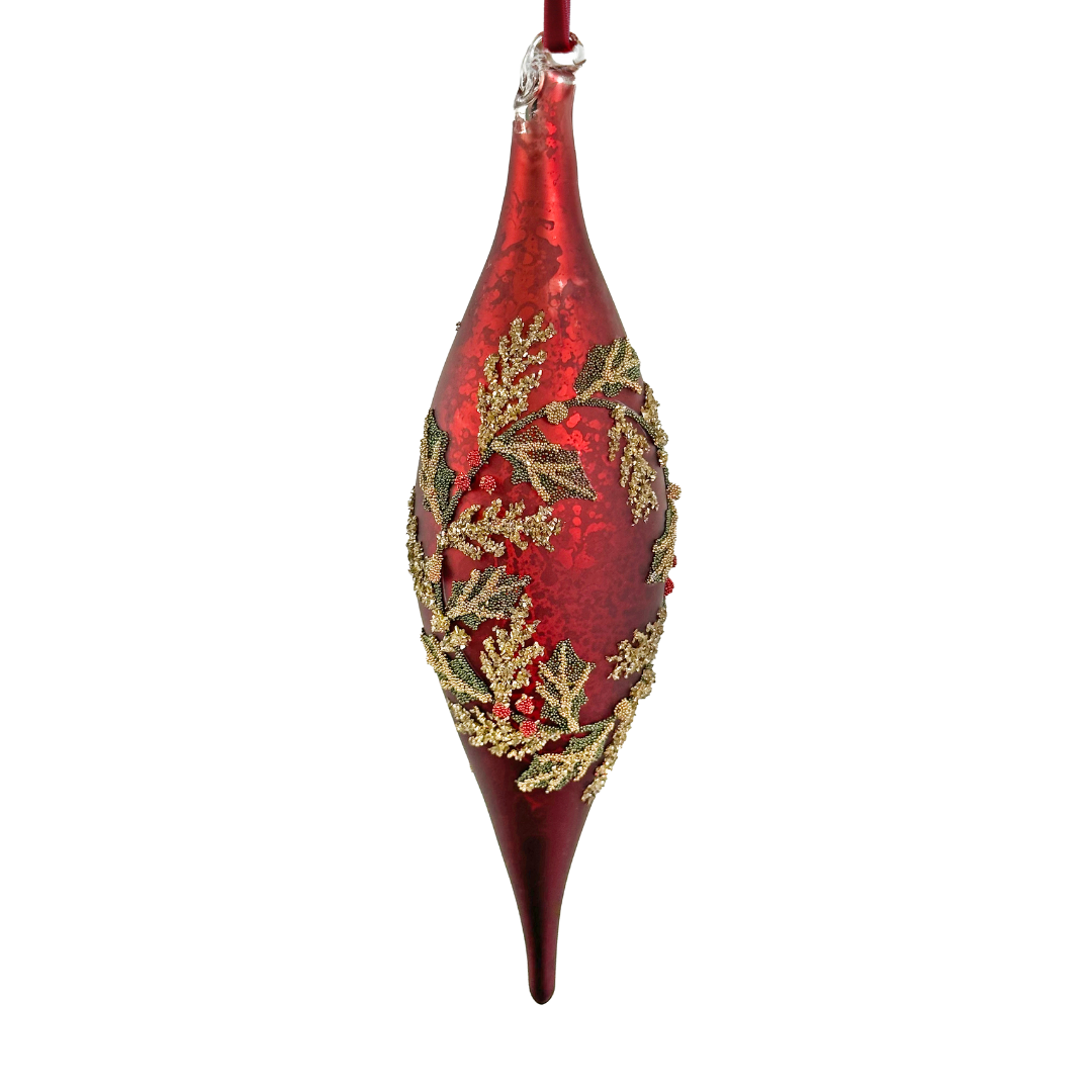 Kalėdinis eglutės žaisliukas „Drop antique“ H12 cm