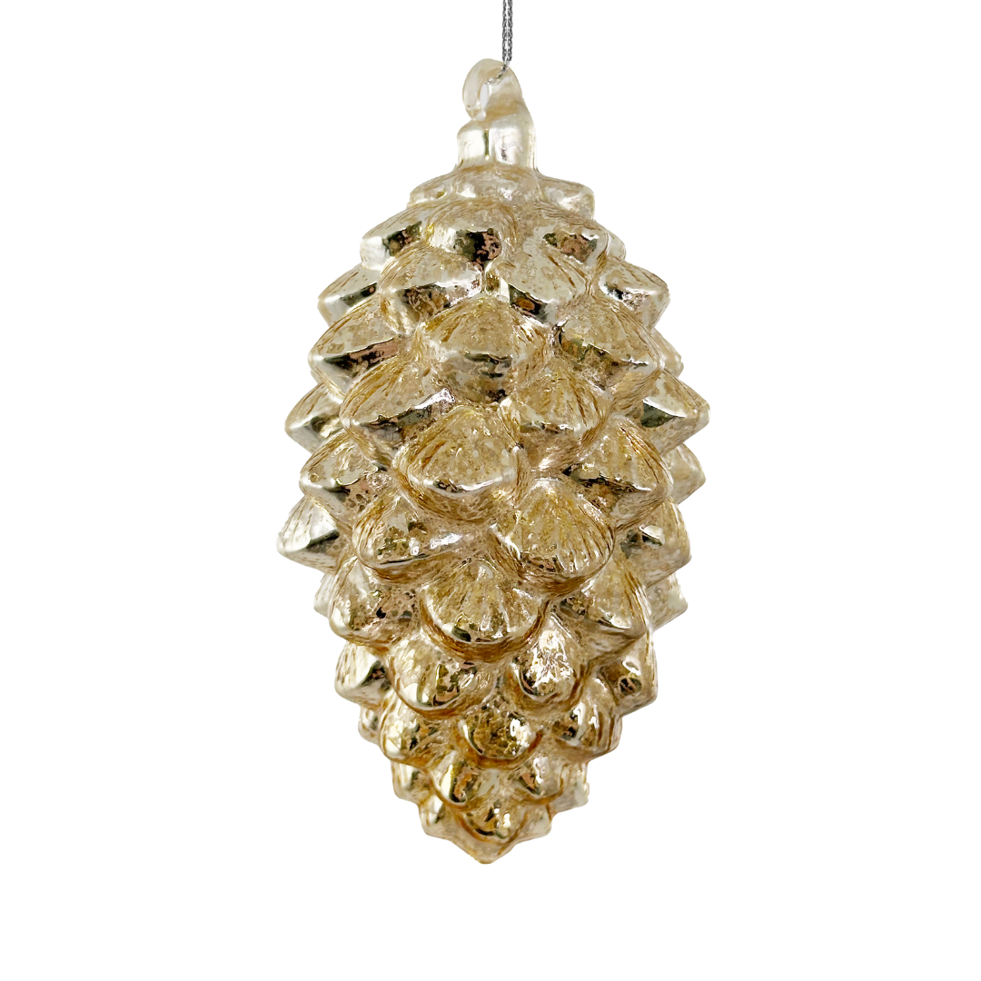 Kalėdinis eglutės žaisliukas „Cone gold“ H10 cm