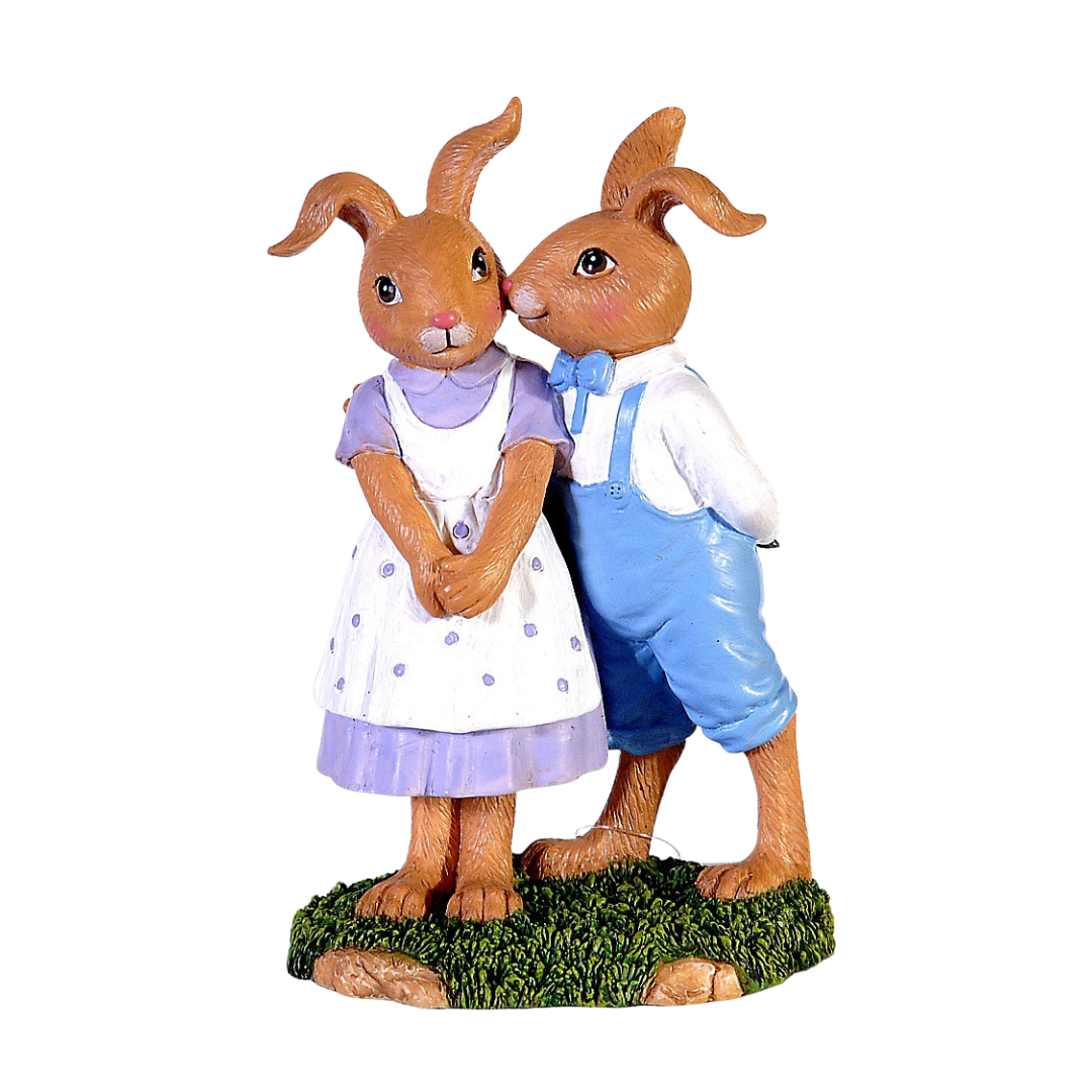 Dekoracija „Bunny couple“ H15 cm