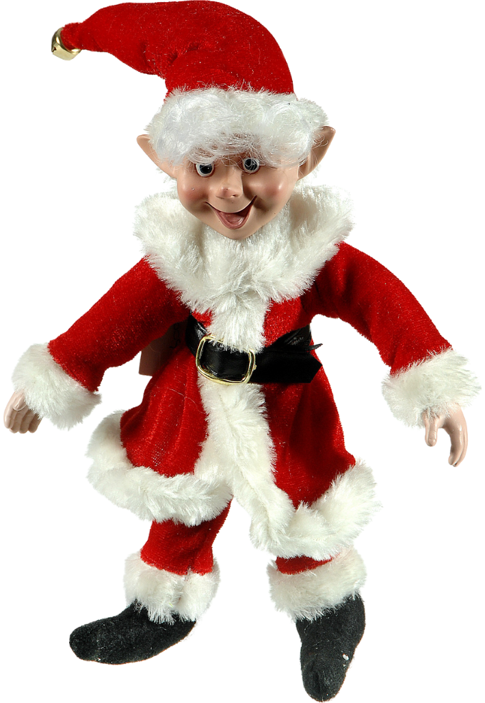 Kalėdinė pastatoma dekoracija „Red elf“ H30,5 cm