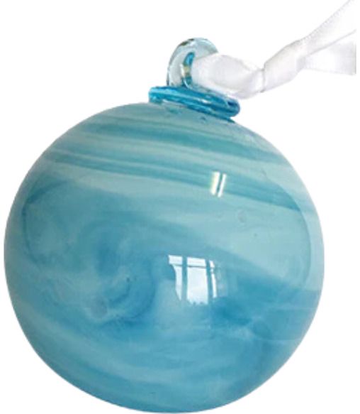 Kalėdinis eglutės žaisliukas „Blue“ D8 cm