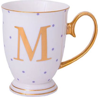 Puodelis „Alphabet dots - M“