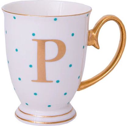 Puodelis „Alphabet dots - P“