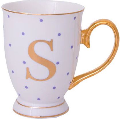 Puodelis „Alphabet dots - S“